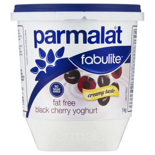 Parmalat Fabulite Fat Free Black Cherry Yoghurt 1kg