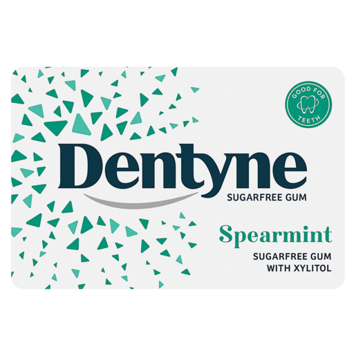 Dentyne Spearmint Flavoured Sugar Free Gum 10 Pack