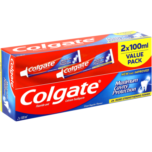 Colgate Maximum Cavity Protection Toothpaste Value Pack 2 x 100ml