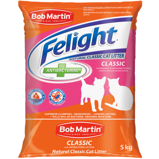 Bob Martin Felight Natural Classic Cat Litter Bag 5kg