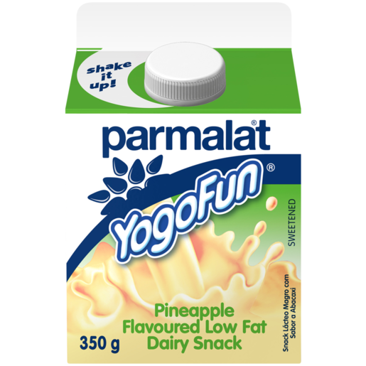Parmalat YogoFun Pineapple Flavoured Low Fat Drinking Yoghurt 350g