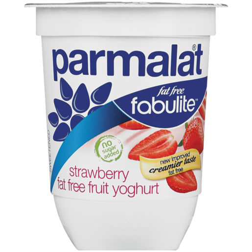 Parmalat Fabulite Fat Free Strawberry Fruit Yoghurt 175g
