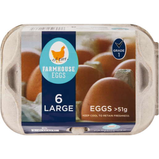 Farmhouse Grade 1 Eggs Large 6 Pack