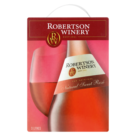 Robertson Winery Slimline Natural Sweet Rosé Box 3L