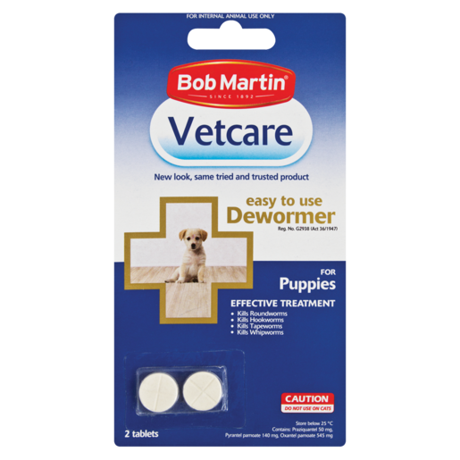 Bob Martin Vetcare Puppy Dewormer Tablets 2 Pack