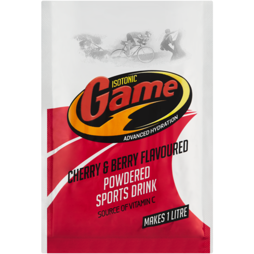 Isotonic Game Cherry Berry Flavoured Powdered Energy Drink Sachet 80g