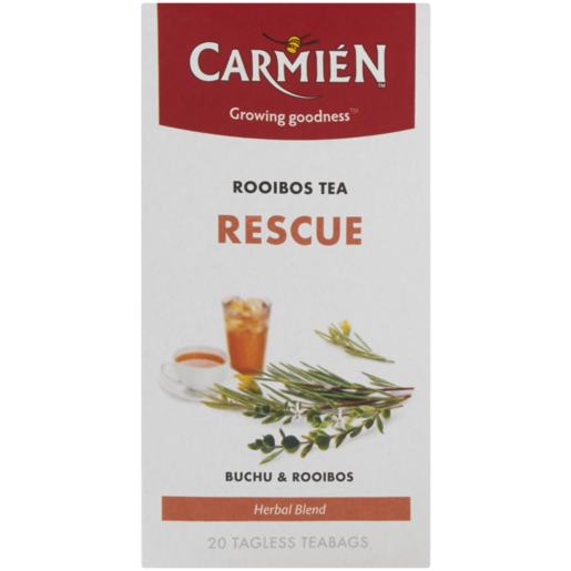 Carmién Rooibos Rescue Buchu & Herbal Infusion Teabags 20 Pack