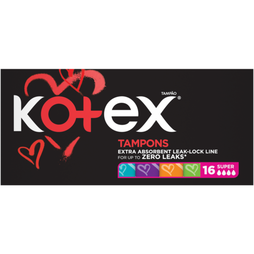 Kotex Super Total Confidence Tampons 16 Pack