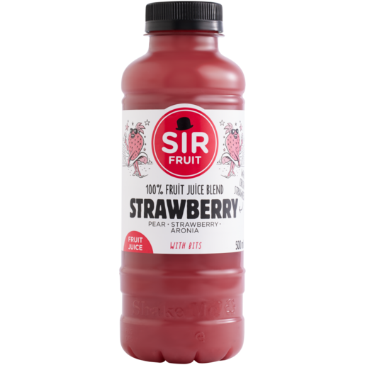 Sir Fruit Strawberry 100% Fruit Juice Blend Bottle 500ml