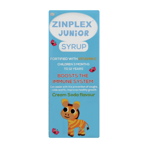 Zinplex Junior Cream Soda Flavoured Immune System Boost Syrup 200ml