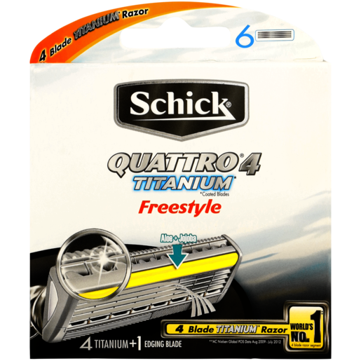 Schick Quattro Titanium Freestyle Blades 6 Pack