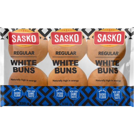 SASKO Regular White Buns 6 Pack
