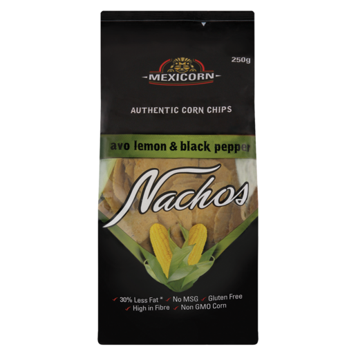 Mexicorn Avo Lemon & Black Pepper Flavoured Nachos 250g