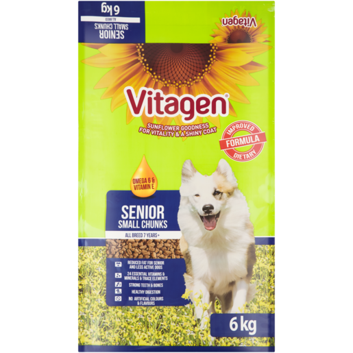 Vitagen Senior Small Size Chunks Dog Food 6kg
