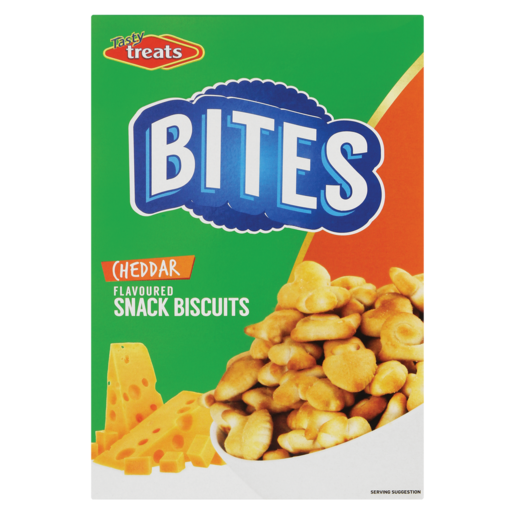 Tasty Treats Bites Cheddar Flavoured Snack Biscuits 150g