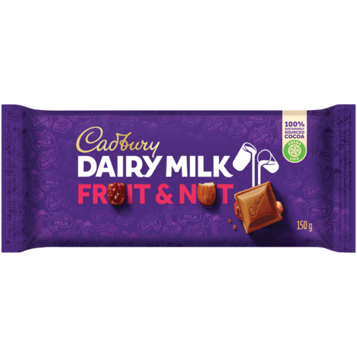 Cadbury Dairy Milk Fruit & Nut Chocolate Slab 150g