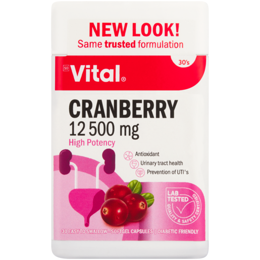 Vital Cranberry Softgel Capsules 30 Pack