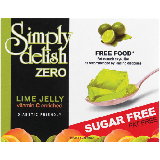 Simply Delish Lime Flavoured Sugar Free Jelly 8g
