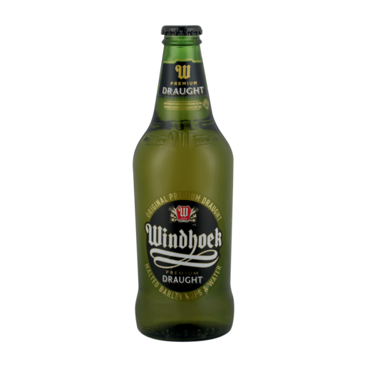 Windhoek Premium Draught Beer Bottle 440ml