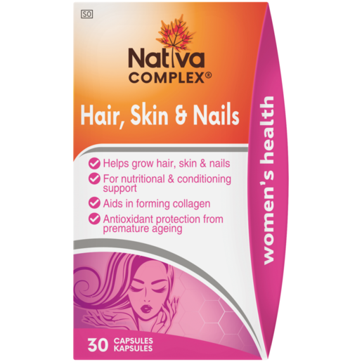 Nativa Complex Hair, Skin & Nail Capsules 30 Pack