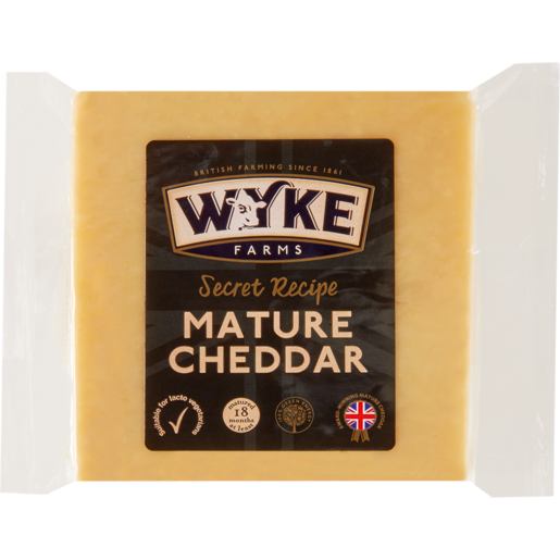 Wyke Farms Secret Recipe Mature Cheddar Cheese Pack 200g