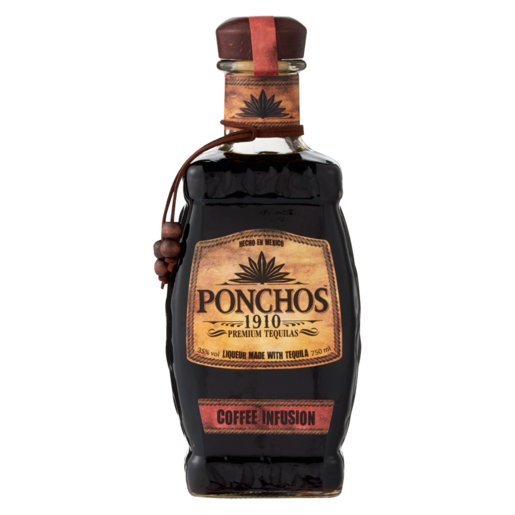 Ponchos Coffee Tequila Bottle 750ml