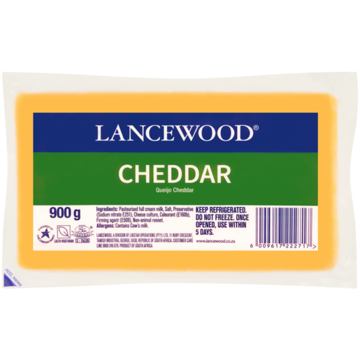 LANCEWOOD Cheddar Cheese Pack 900g