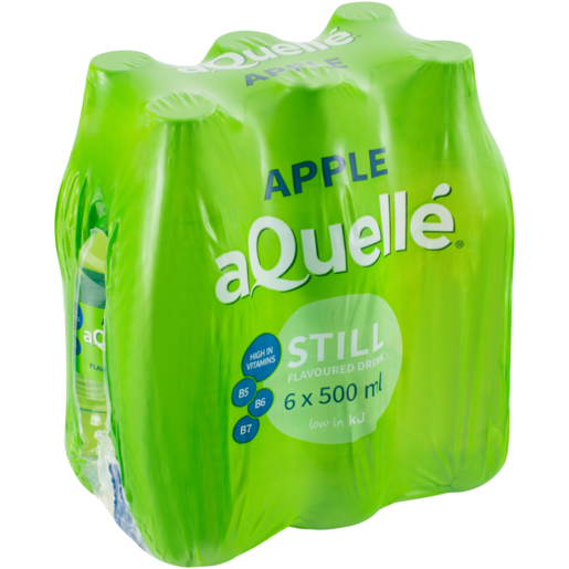 aQuellé Apple Flavoured Still Drinks 6 x 500ml