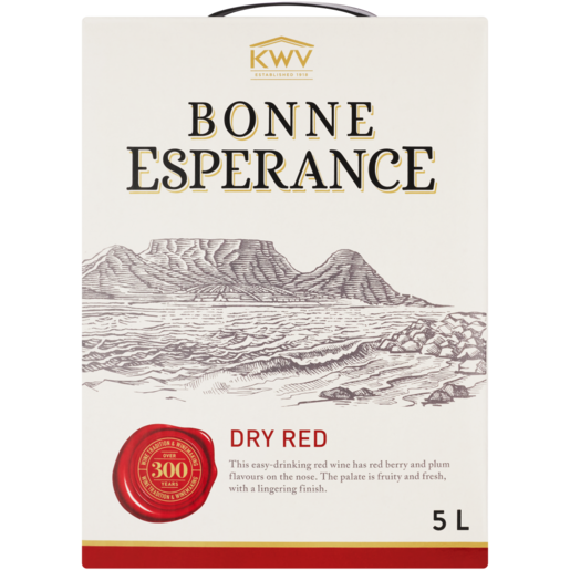 Bonne Esperance Dry Red Wine Box 5L