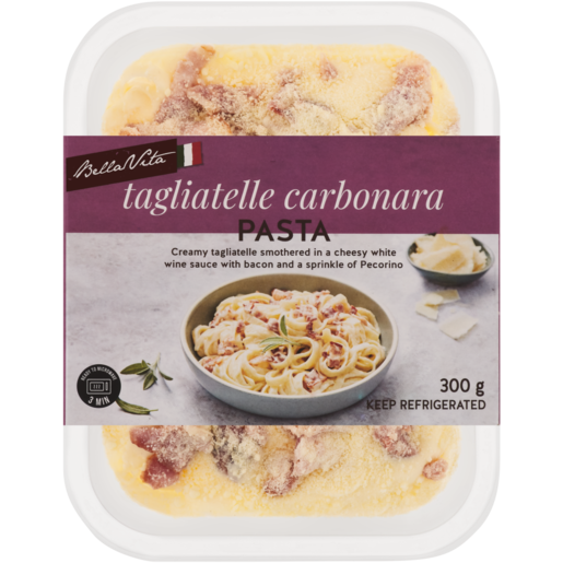 Bella Vita Fresh Tagliatelle Carbonara Ready Meal 300g