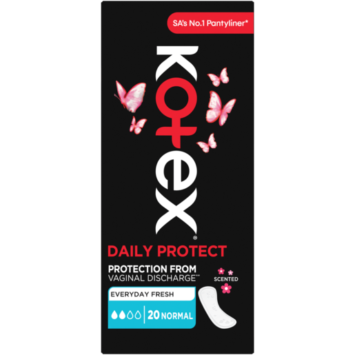 Kotex Daily Protect Normal Flow Scented Pantyliners 20s 