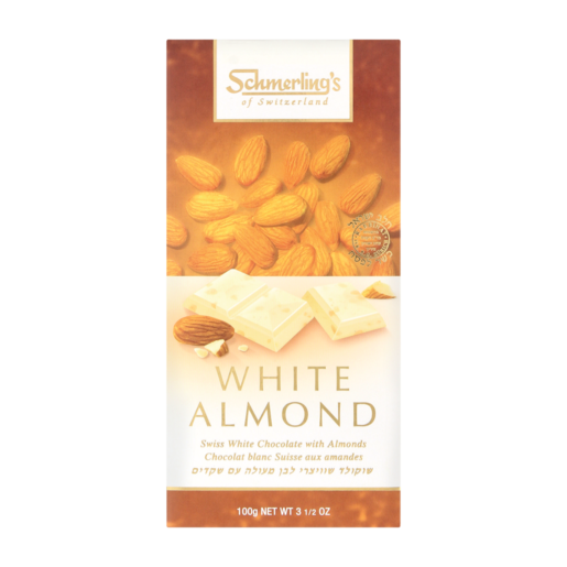 Schmerling's Almond Flavoured White Chocolate 100g