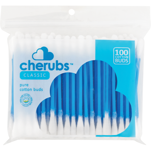 Cherubs Pure Cotton Buds 100 Pack