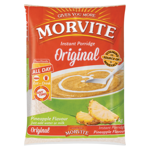 Morvite Original Pineapple Flavoured Instant Porridge 1kg