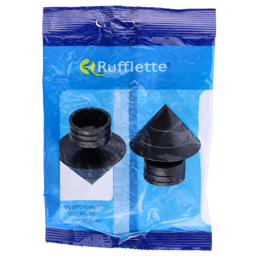 Rufflette Black Plastic Finial Adrea 25mm