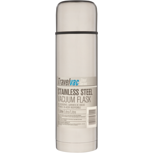 Travelvac Steel Series Stainless Steel Vacuum Flask 1L