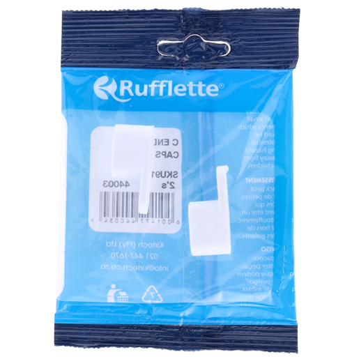 Rufflette White End Caps