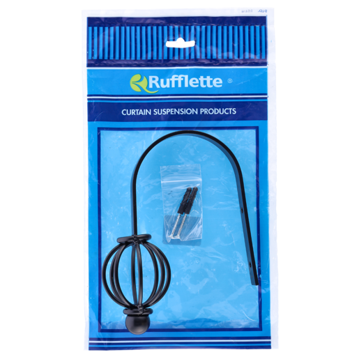 Rufflette Black Steel Tie Back Sarah 19 - 25mm