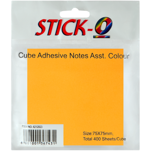 Stick-O Cube Adhesive Notes 400 Piece