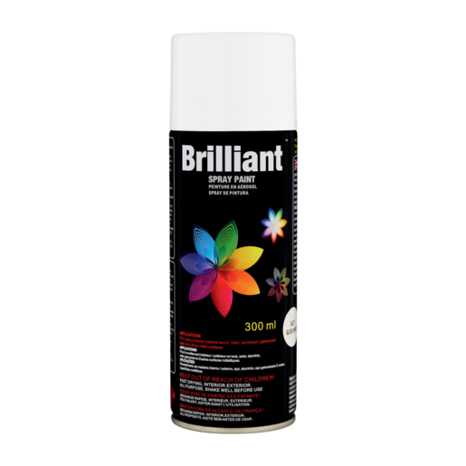 Brilliant Gloss White Spray Paint 300ml