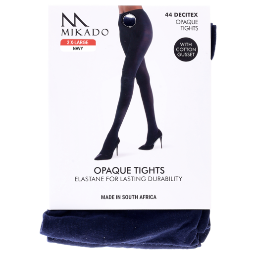 Mikado Extra Extra Large Navy Opaque Tights