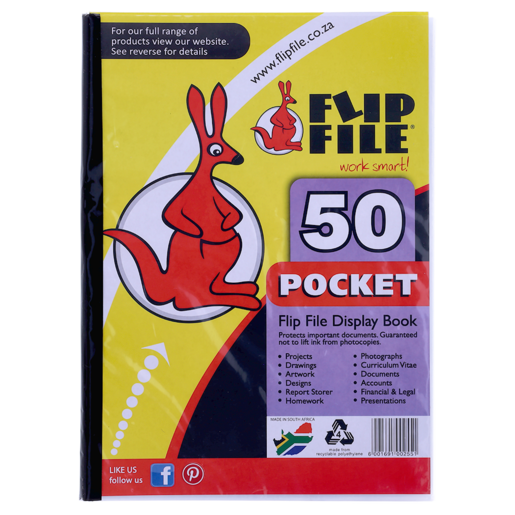 Flip File A4 Display File 50 Pockets