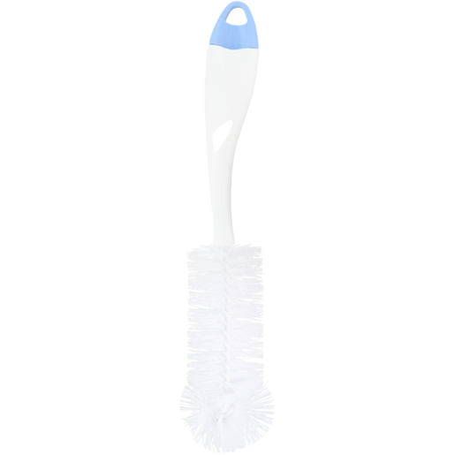 NUK Blue & White 2-in-1 Bottle Brush With Integrated Teat Brush