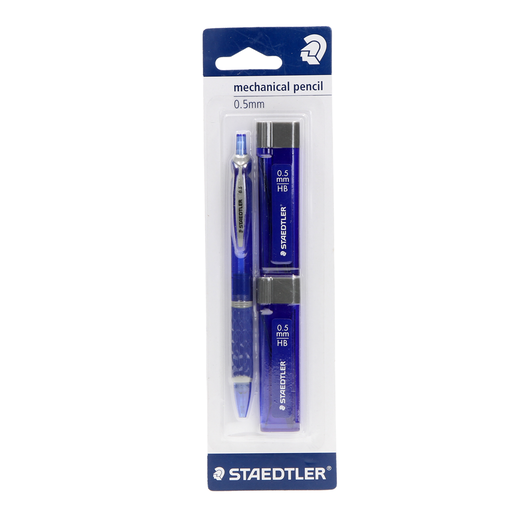 Staedtler 0.5mm Mechanical Pencil With 2 Lead Tubes Set