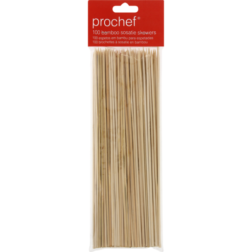 Prochef Bamboo Sosatie Skewers 100 Pack