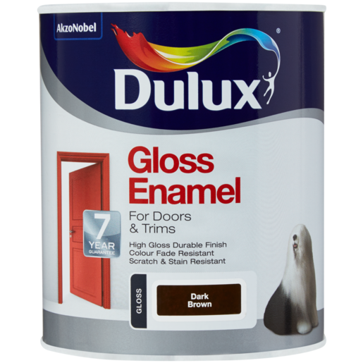 Dulux Dark Brown Gloss Enamel 1L