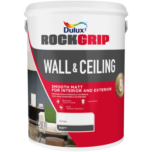 Dulux Rockgrip Wall & Ceiling Paint 5L