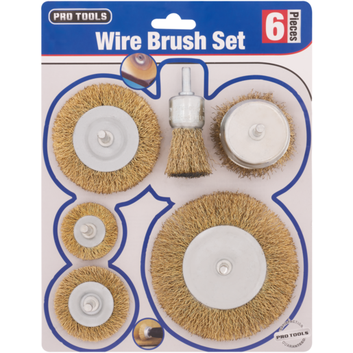 Pro Tools Wire Brush Set 6 Piece