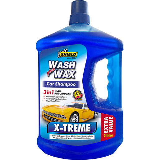 Shield Xtreme Wash Plus Wax Car Shampoo 2L