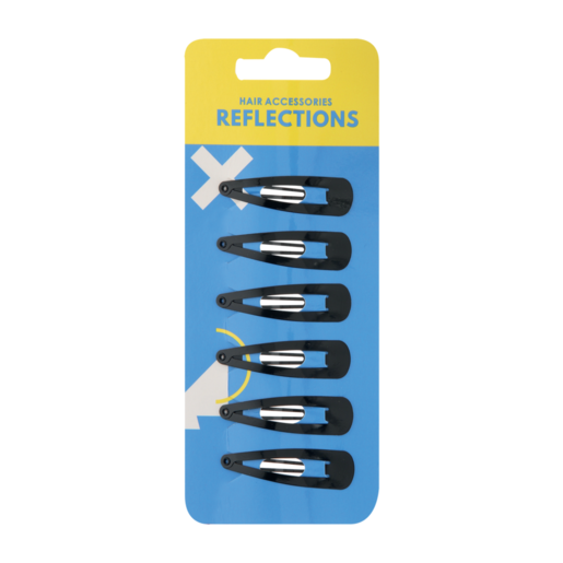 Reflections Black Hair Sleep Pins 6 Pack
